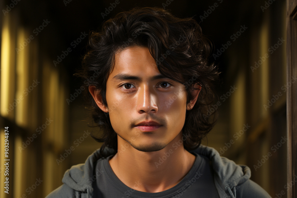 Portrait of young asian boy. Portrait of young asian boy.