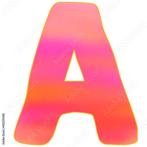 letter a color  