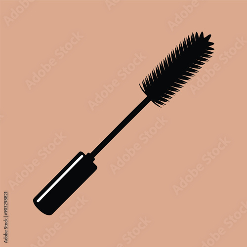 mascara brush and mascara