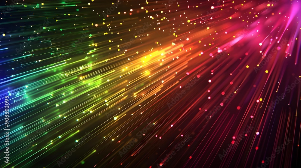 Colored optical fiber background image Colored optical fiber background image