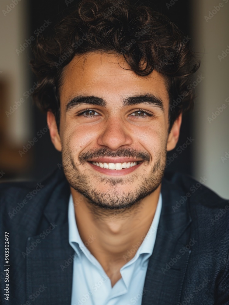 A person wearing a suit and smiling, suitable for business or formal occasion A person wearing a suit and smiling, suitable for business or formal occasion