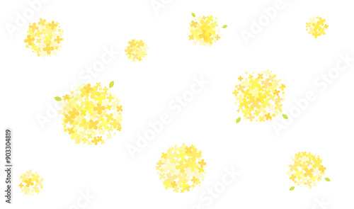 yellow flower vector pattern background