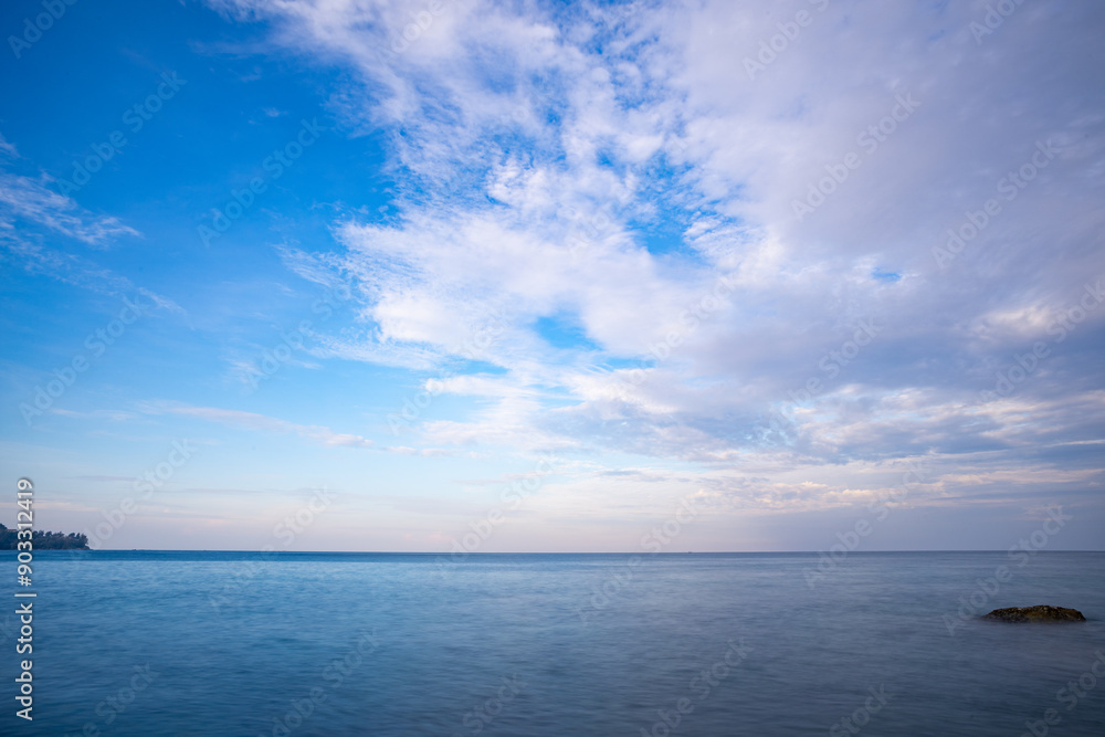 Beautiful sea surface background,Seascape view Waves water surface texture with tropical island in Phuket island Thailand Beautiful sea surface background,Seascape view Waves water surface texture with tropical island in Phuket island Thailand