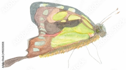 Illustration of Macleay's swallowtail photo