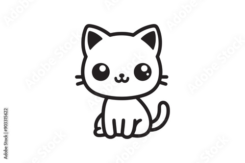 cat silhouette vector 