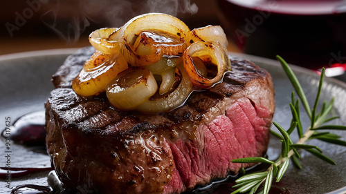 bife acebolado steak beef with onions