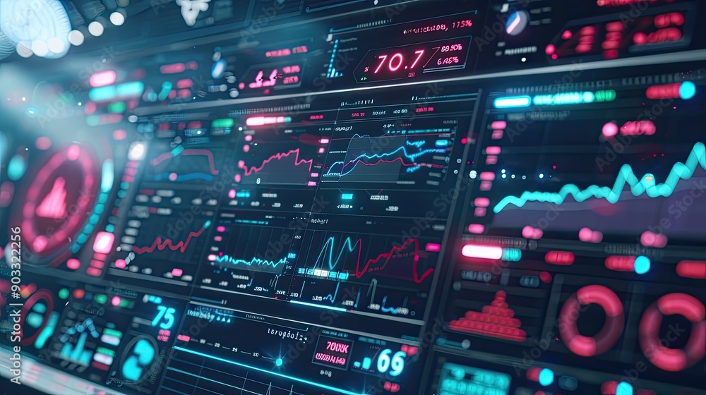 Stock Market and Forex Trading Graph Background with Financial Data Stock Market and Forex Trading Graph Background with Financial Data