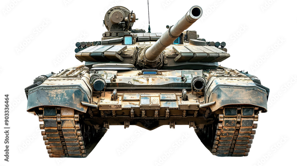 Military tank on transparent background Military tank on transparent background