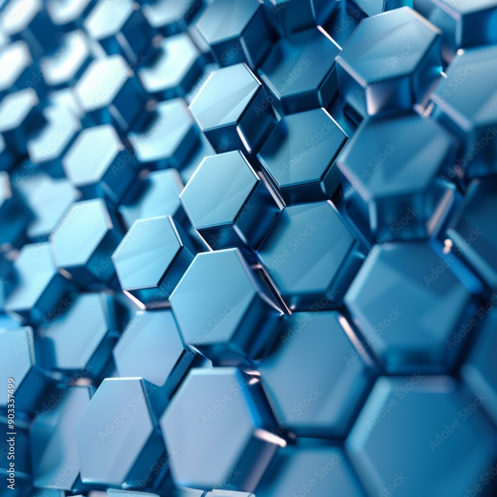 Dynamic 3D hexagon background with kinetic energy and motion blur Dynamic 3D hexagon background with kinetic energy and motion blur