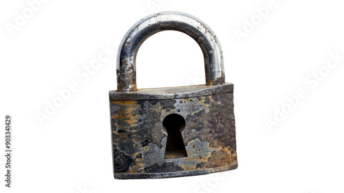 Padlock on transparent background