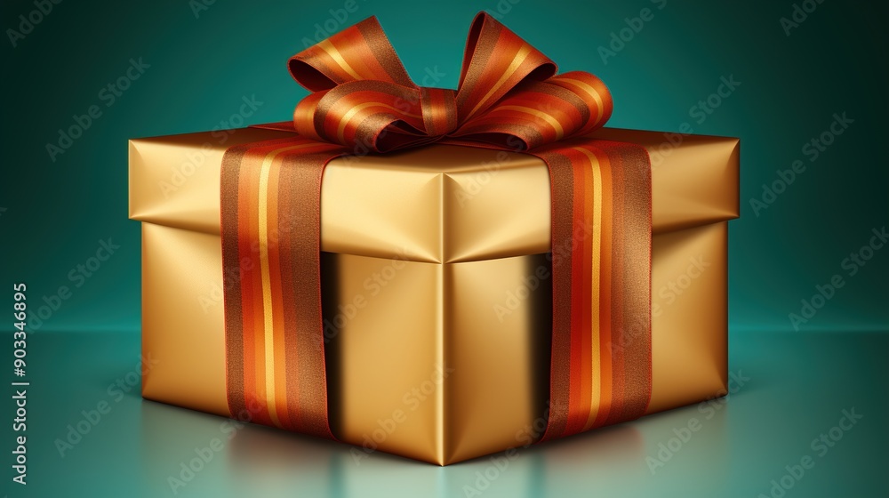 Obraz premium red gift box