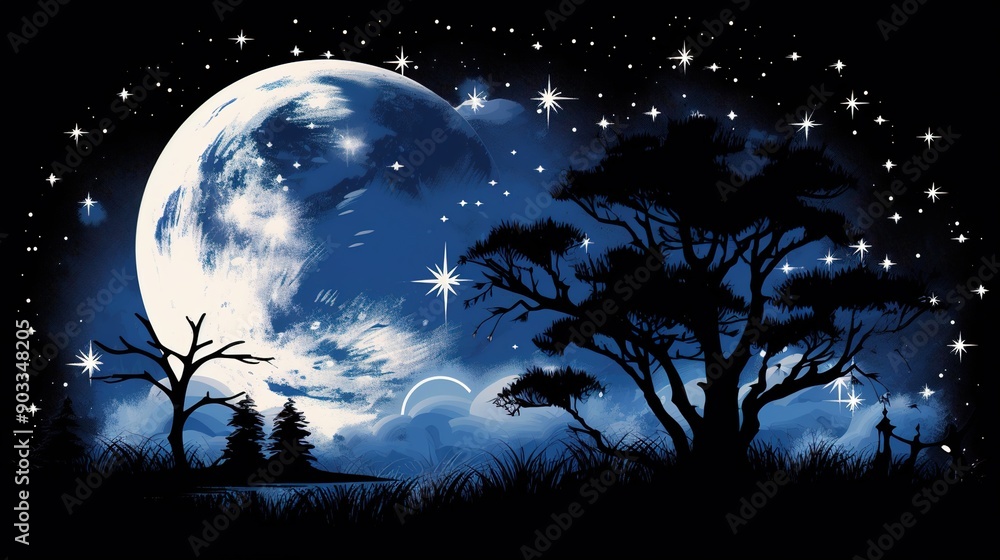 Fototapeta premium halloween night background