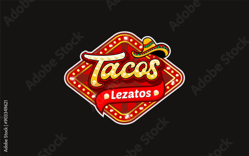 Illustration vector of tacos suitable for restaurant food business logo design template
