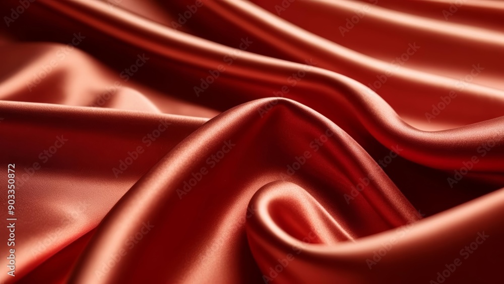 Fototapeta premium Elegant silk fabric in motion