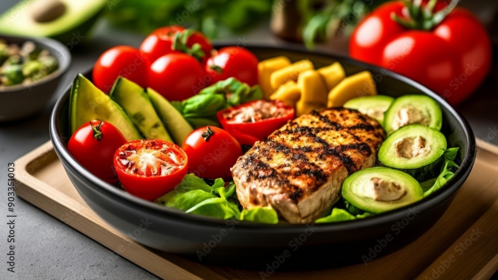 Fresh and vibrant summer salad Fresh and vibrant summer salad