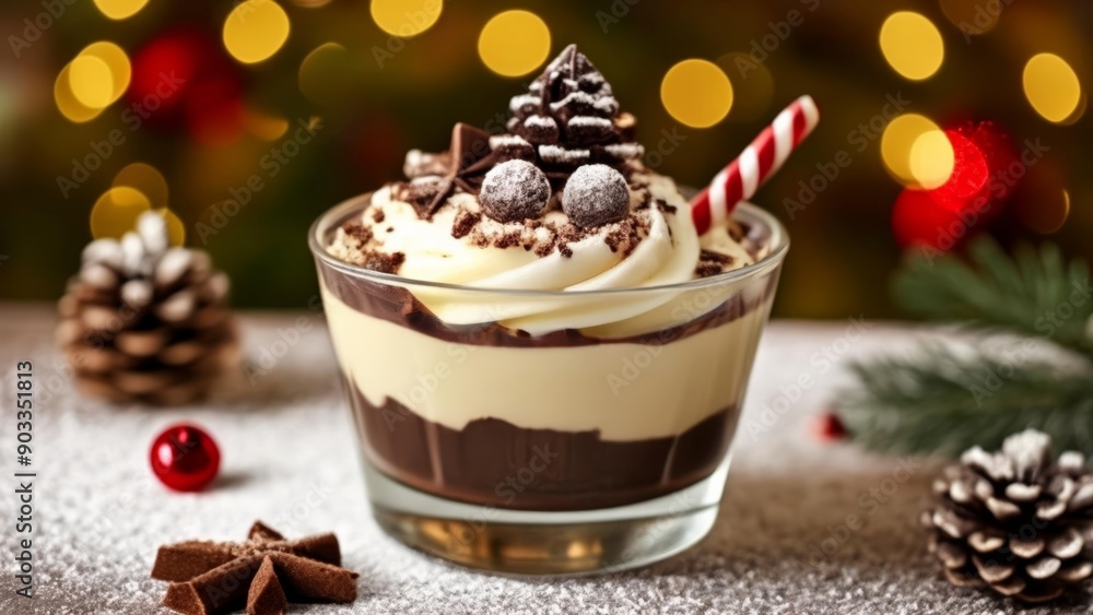 Delicious holiday dessert ready to be enjoyed Delicious holiday dessert ready to be enjoyed