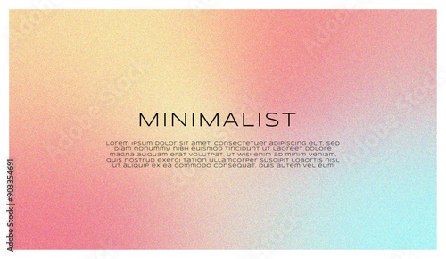 Minimalist Gradient Grainy Blur Background for wallpaper, art, cover, web, poster, packaging