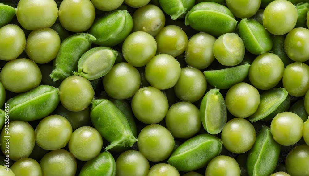 Bright and fresh green peas perfect for a healthy meal Bright and fresh green peas perfect for a healthy meal