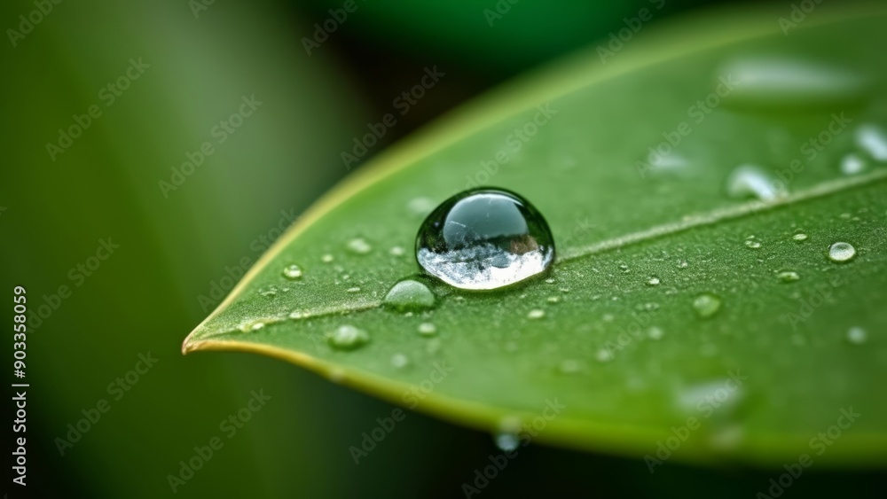 Raindrops on a leaf a moment of tranquility Raindrops on a leaf a moment of tranquility