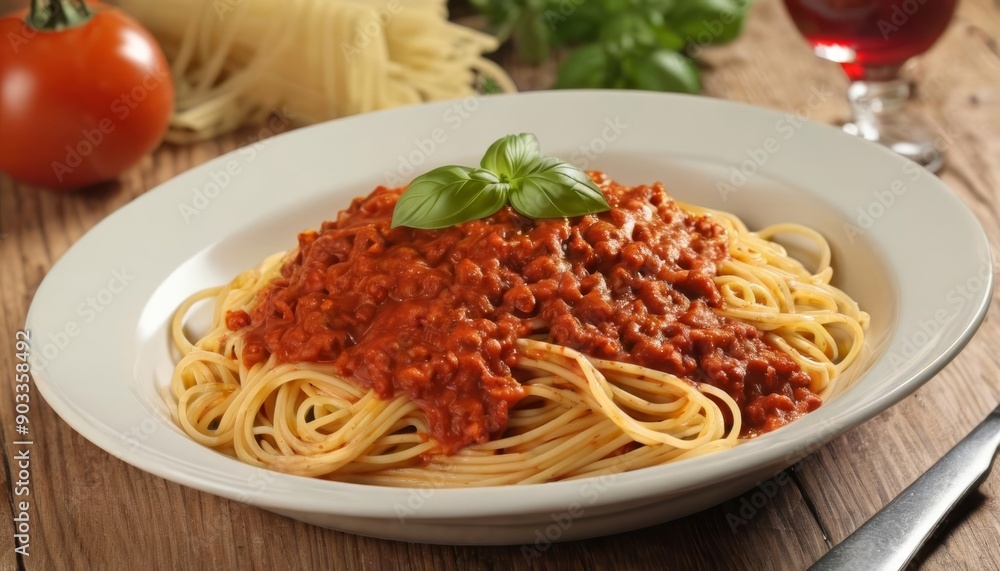 Delicious Spaghetti Bolognese ready to be savored Delicious Spaghetti Bolognese ready to be savored