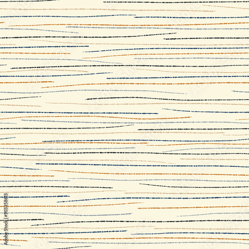 Hand painted abstract seamless pattern endless background repeating wallpaper artistic modern drawing brush stroke paint ink vector decorative texture