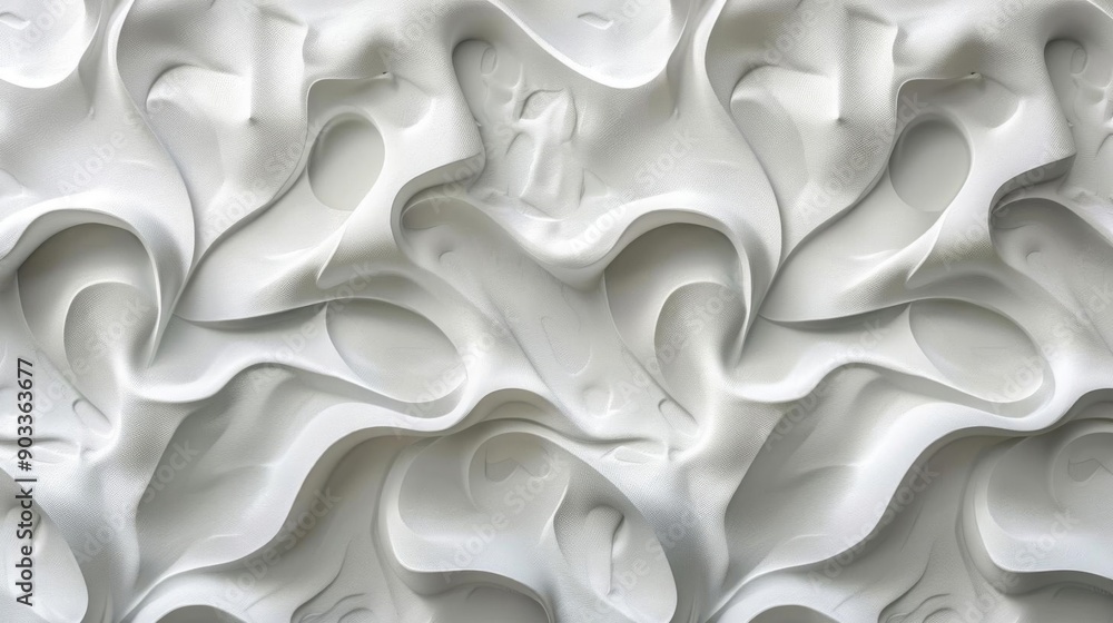 White flower branch on wavy white background. White flower branch on wavy white background.
