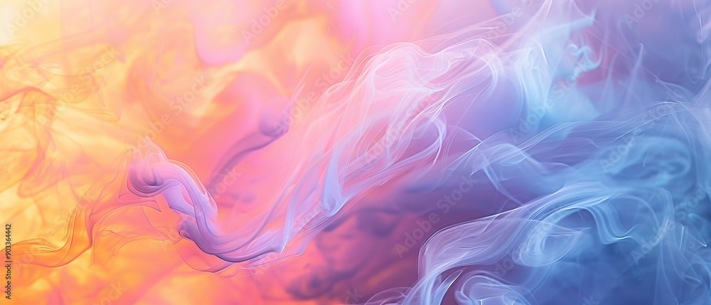 background smoke of a colored floating liquid in the trend colors pink, orange, blue and violet background smoke of a colored floating liquid in the trend colors pink, orange, blue and violet