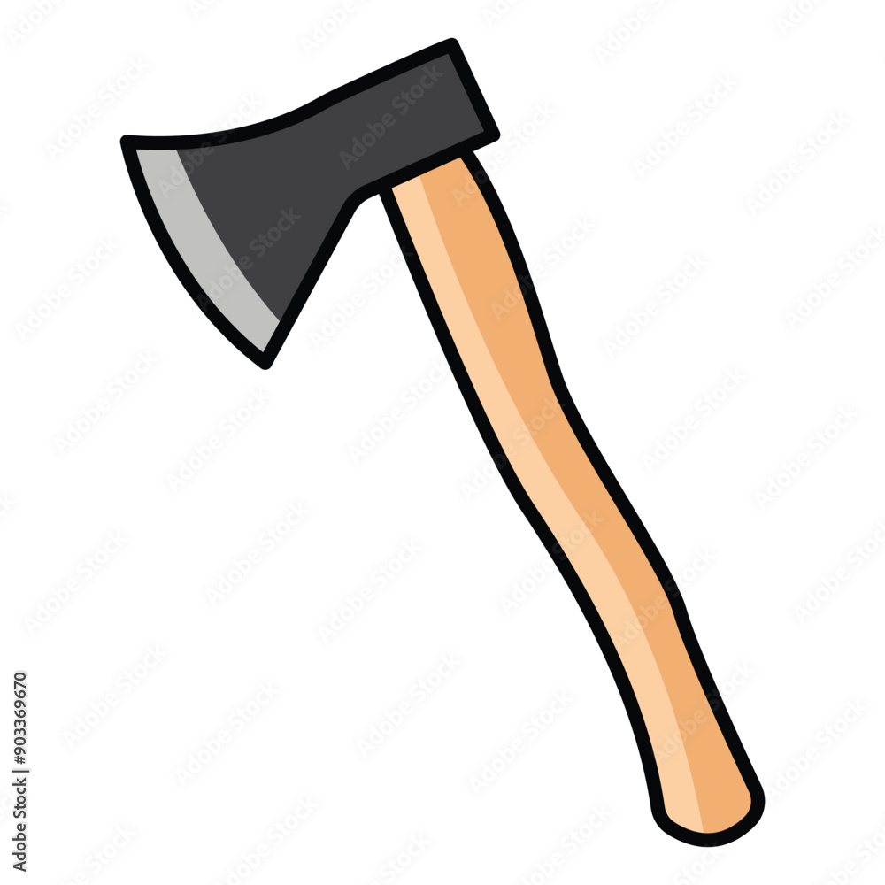 Axe vector. Axe cross outline Axe vector. Axe cross outline