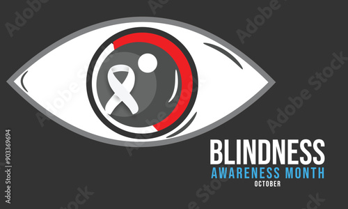 Blindness awareness month. background, banner, card, poster, template. Vector illustration.