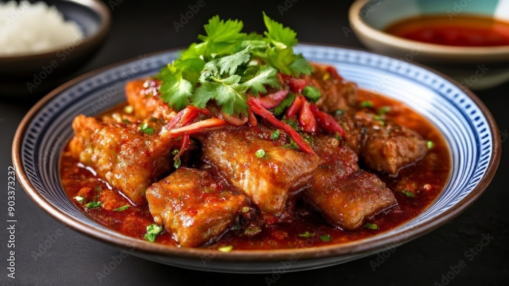 Delicious Asian cuisine ready to be savored Delicious Asian cuisine ready to be savored