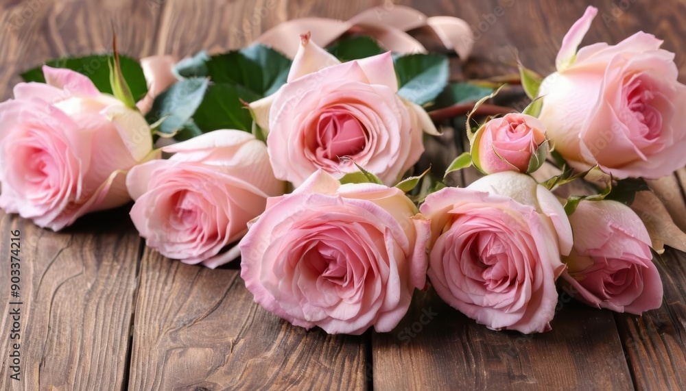 Elegant bouquet of pink roses perfect for any occasion Elegant bouquet of pink roses perfect for any occasion