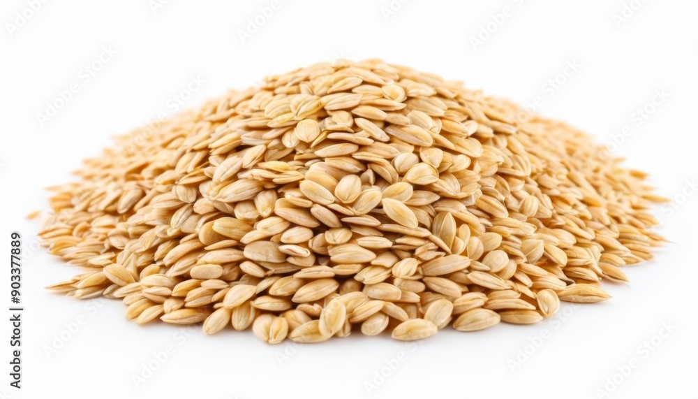  Pile of golden wheat grains