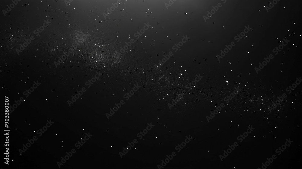 Fototapeta premium A dark sky with scattered stars and a band of the Milky Way.