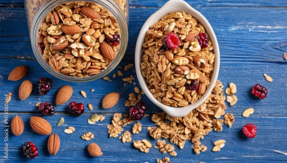 Nutritious start to your day with a bowl of wholesome goodness Nutritious start to your day with a bowl of wholesome goodness