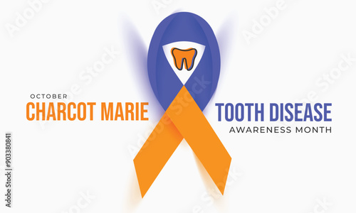 Charcot Marie tooth disease awareness month. background, banner, card, poster, template. Vector illustration.