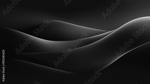 Abstract dark background with subtle curved lines.