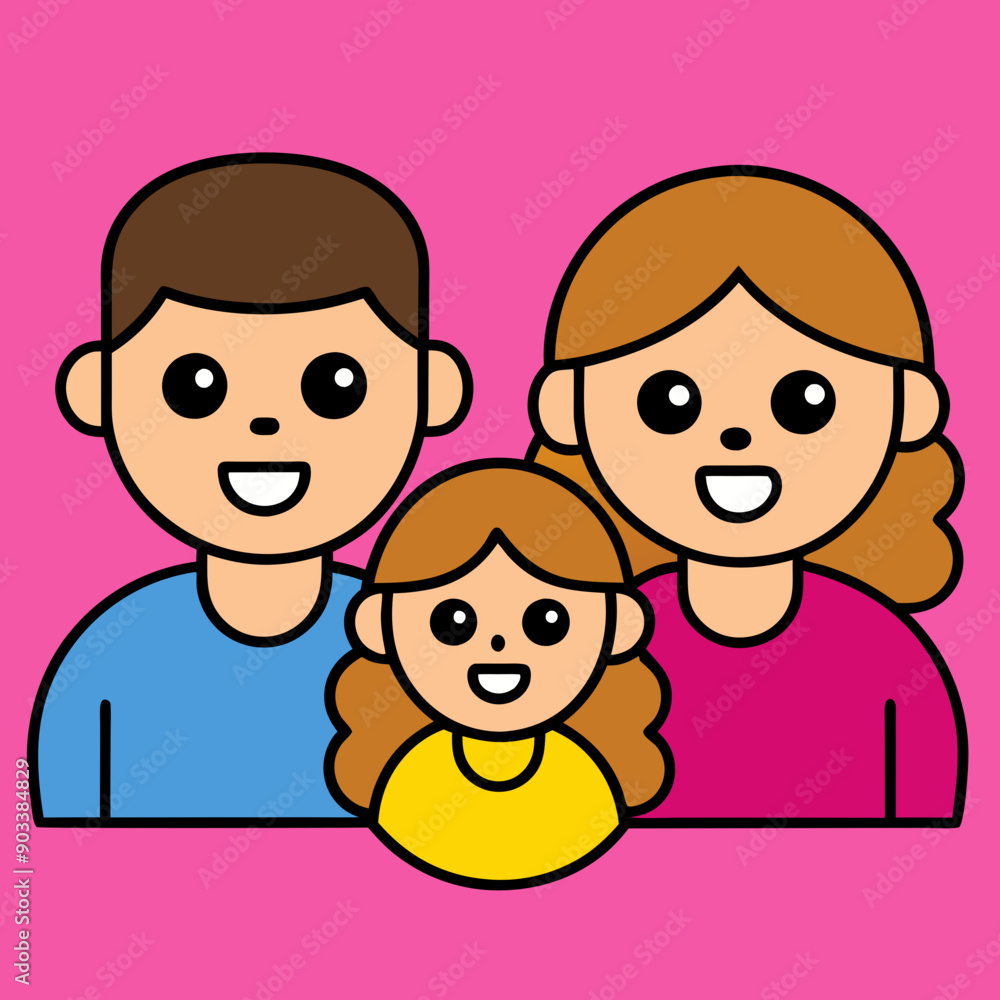 Family icon vector art illustration design Family icon vector art illustration design
