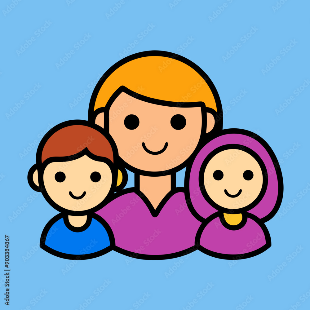 Family icon vector art illustration design Family icon vector art illustration design