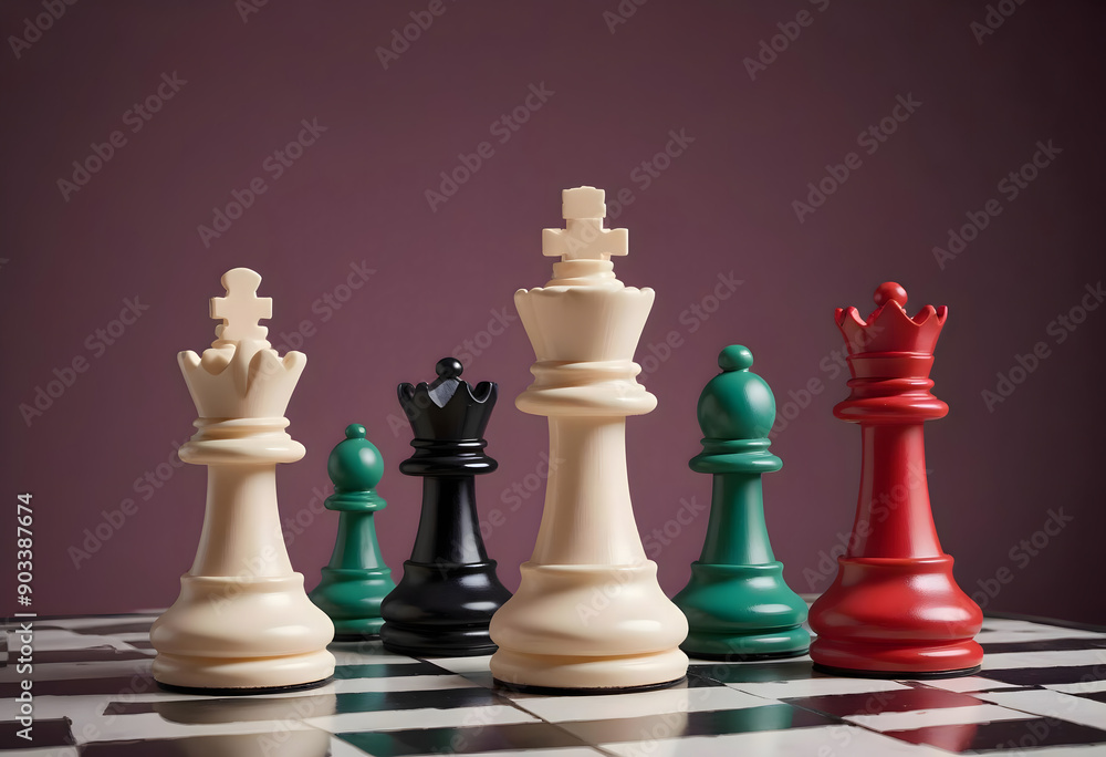 Concept photo of chess with space for text Concept photo of chess with space for text