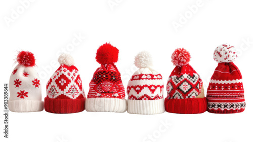 Wool beanies hat on transparent background photo