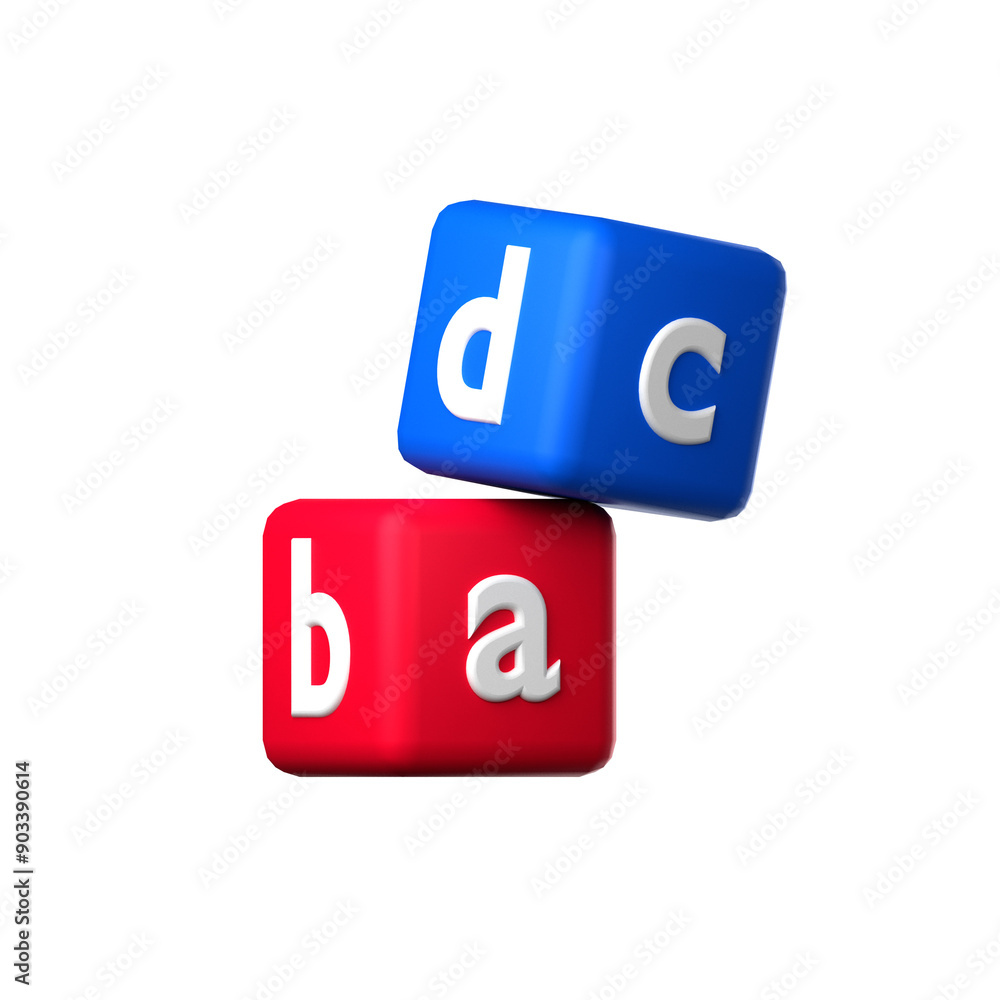 Abc Block icon isolated on the white background Abc Block icon isolated on the white background