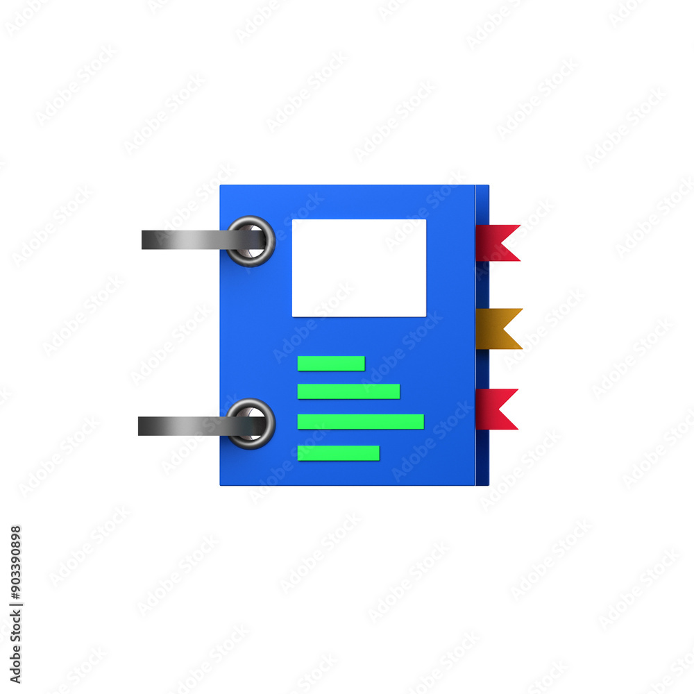 Fototapeta premium diary book icon isolated on the white background