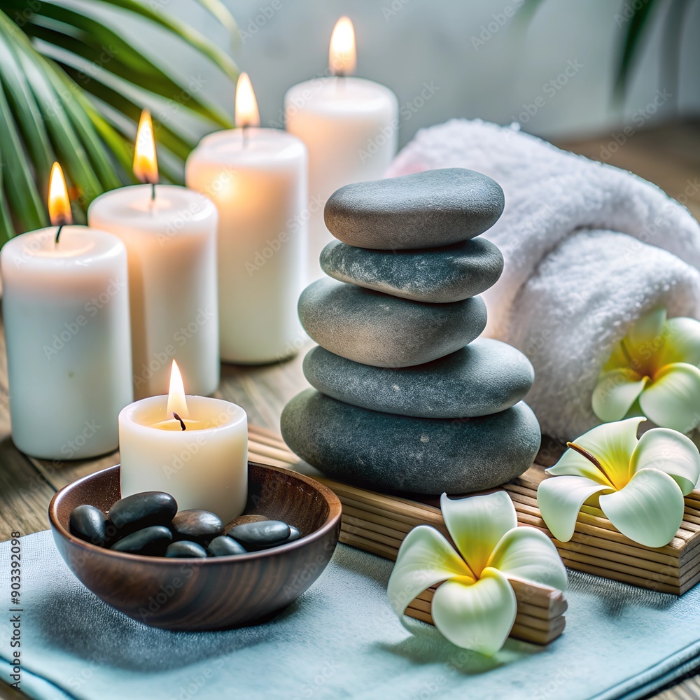 spa, soft towels, aroma oils, massage stones spa, soft towels, aroma oils, massage stones