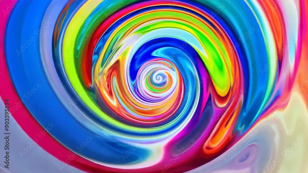 Colorful abstract swirling pattern with vibrant Colorful abstract swirling pattern with vibrant