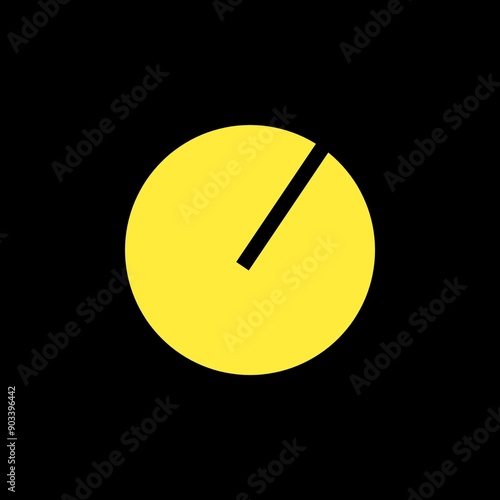 Hockey Stick icon silhouette vector illustration yellow colour 