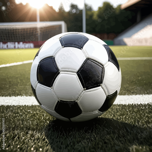 Soccer Ball on Field