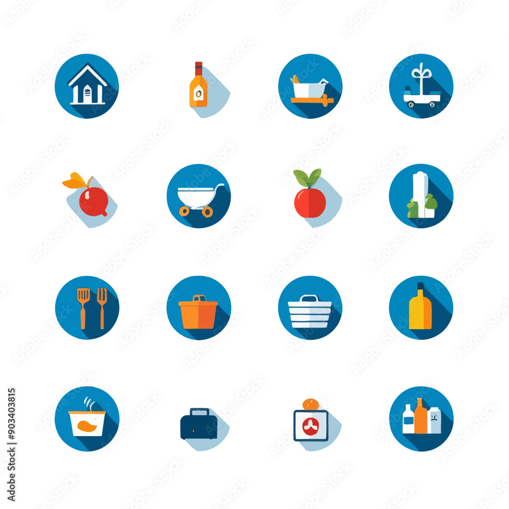 Home and Garden Icons Set Home and Garden Icons Set