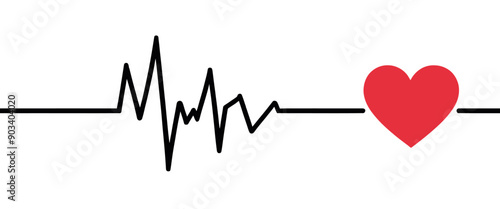 Heartbeat Line Graph