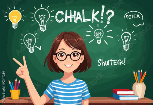 Chalk!? Potica!? Shuteg!? A Teacher's Surprised Reaction to a Student's Question