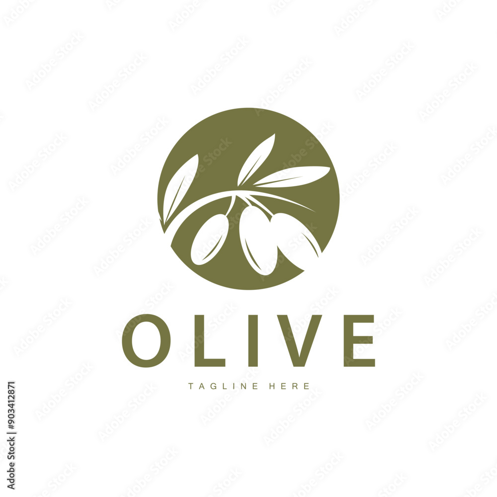 Fototapeta premium Olive Logo, Vector Design Premium Template Vector Illustration